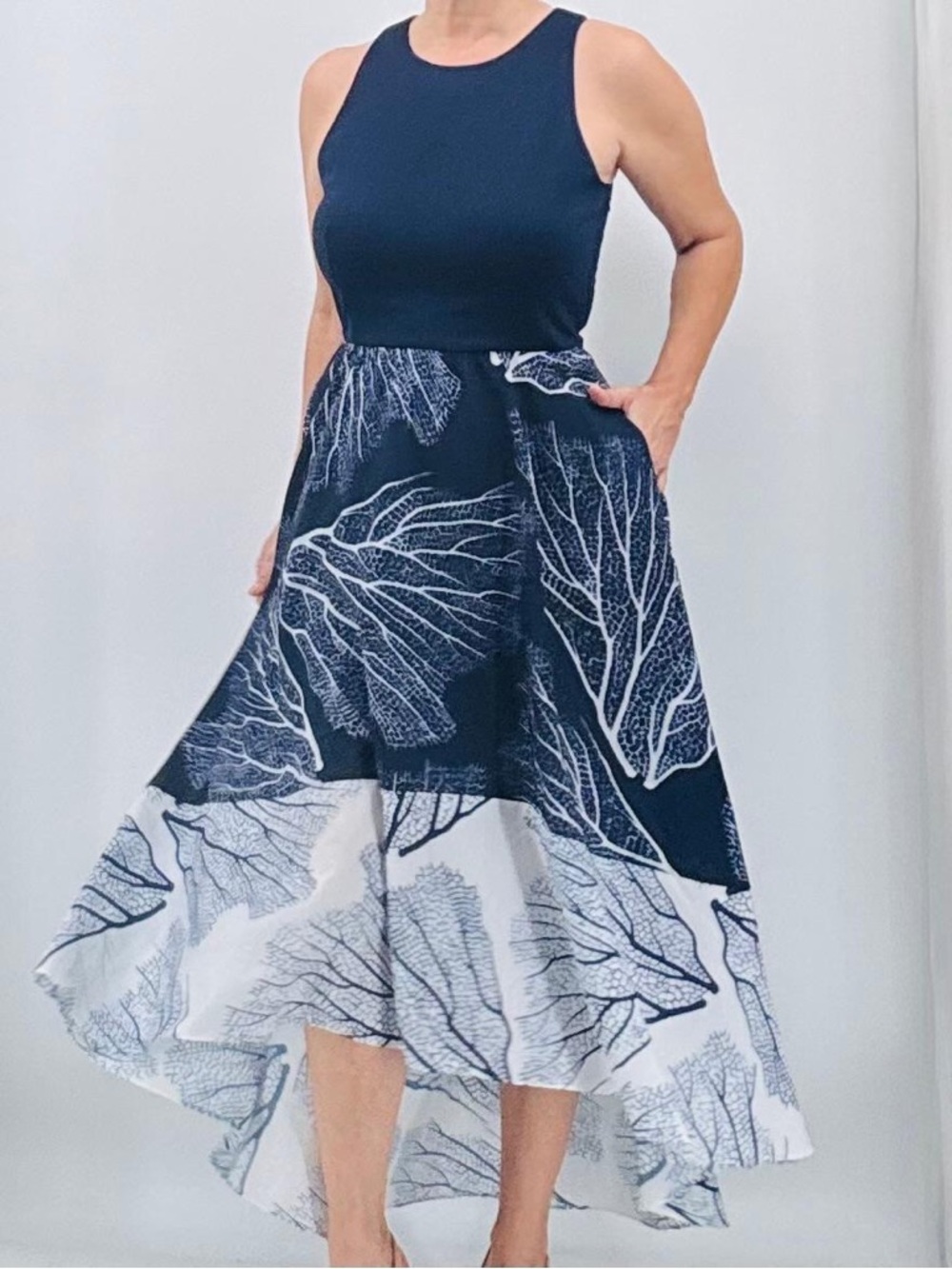 Anthropologie Hutch Alana Coastal Kentucky Derby Garden Party Twofer Dress